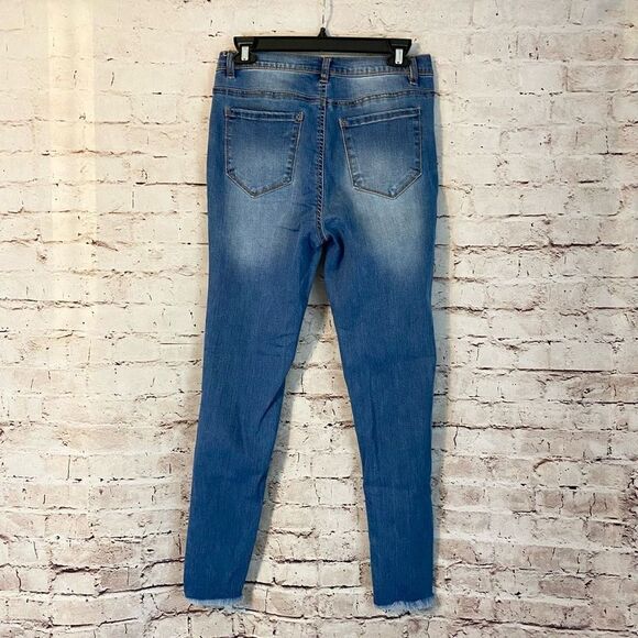 Kensie Women's Blue High Rise Skinny Lightly Distressed Jeans Size 8/29 - Picture 4 of 8